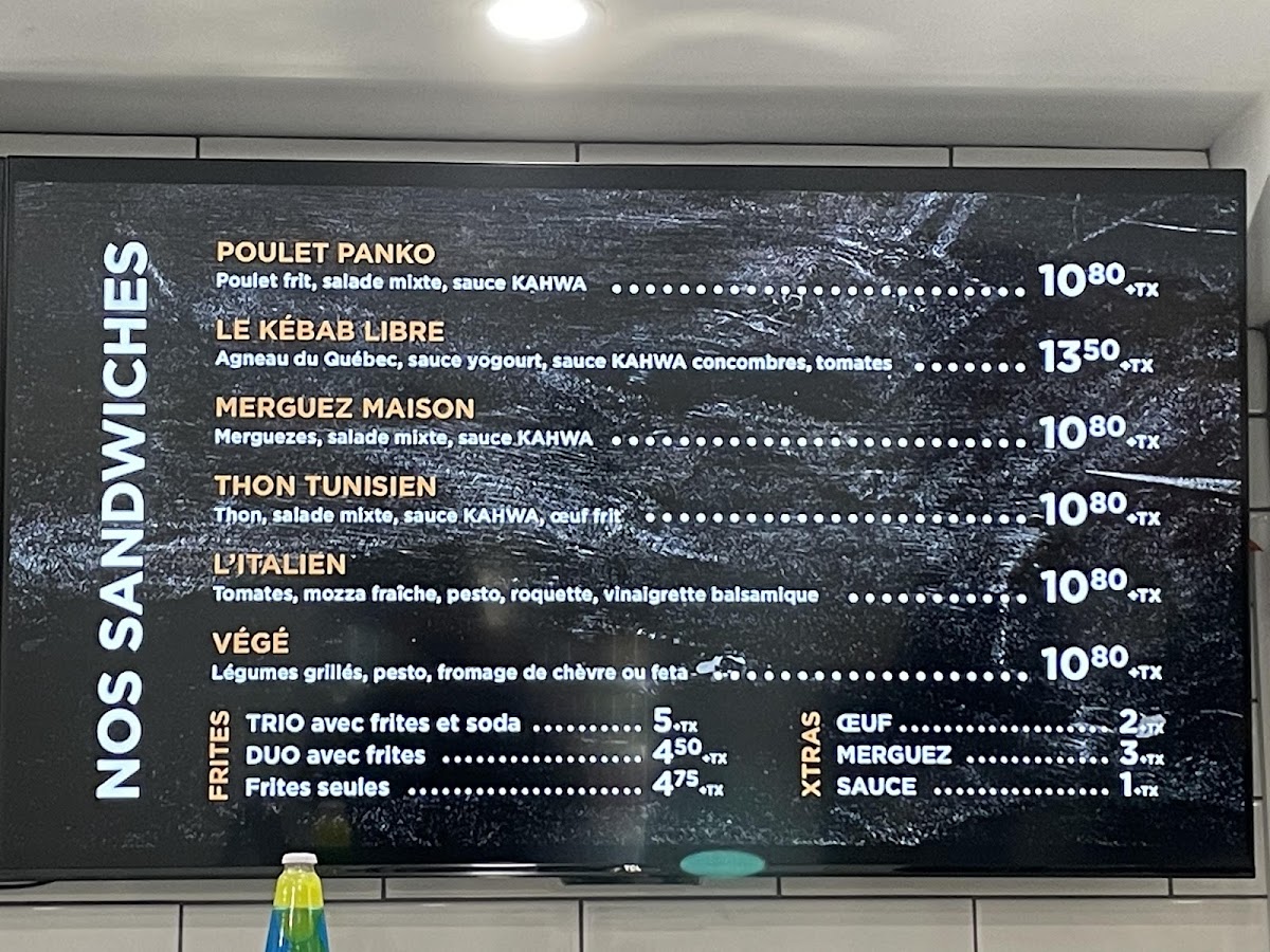 Kahwa Café Menu - Image 2